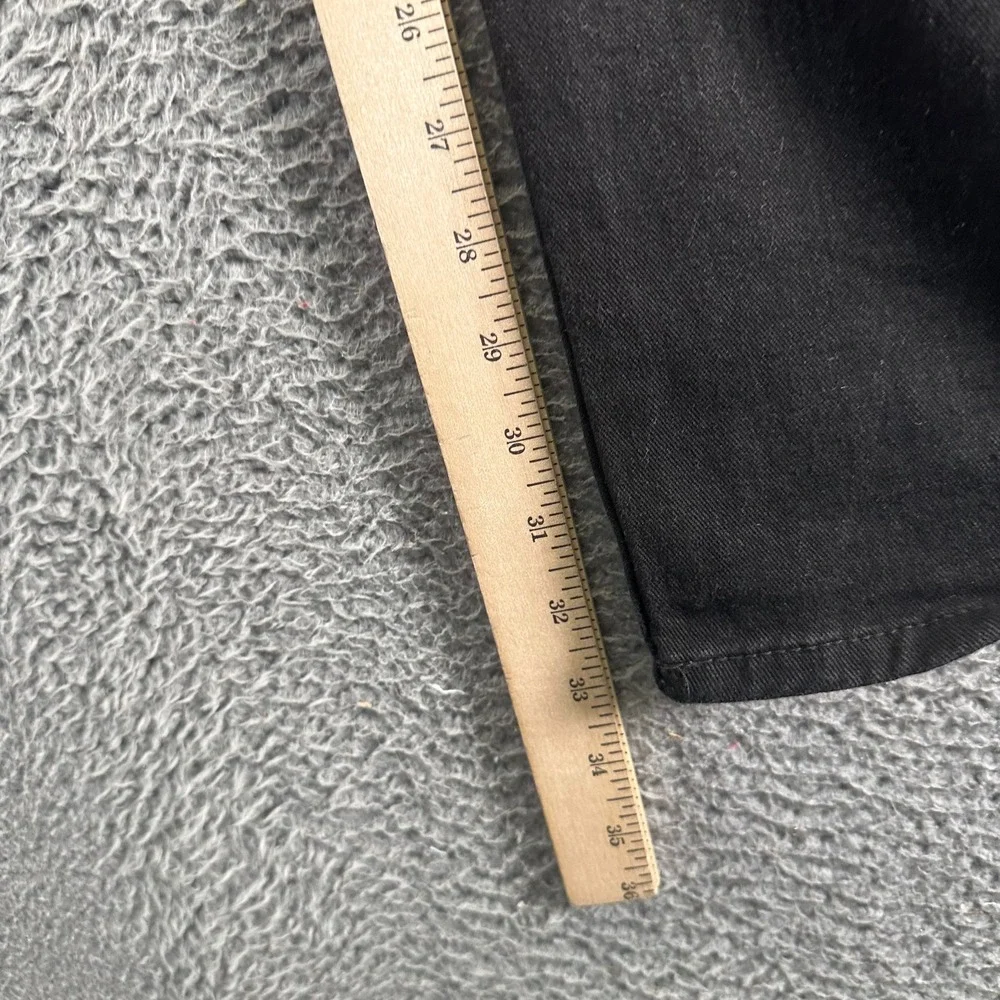 True Religion Geno Jeans Mens 36x33 Black Cotton Denim Straight Workwear Stretch